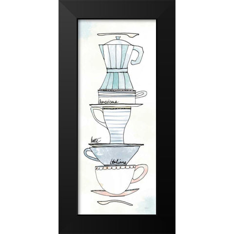 Good Brew X Pastel Black Modern Wood Framed Art Print by Schlabach, Sue