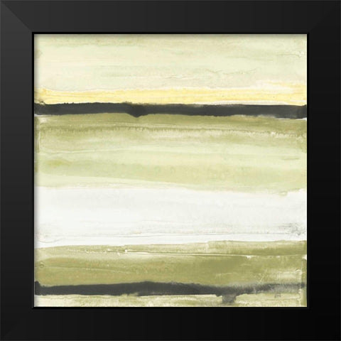 Lines in the Sand BWG Black Modern Wood Framed Art Print by Paschke, Chris