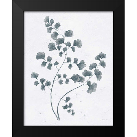 Soft Summer Sketches IV Blue Black Modern Wood Framed Art Print by Wiens, James