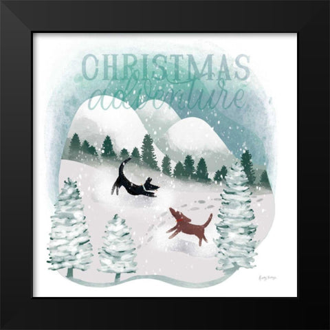 Winter Wonderland II Black Modern Wood Framed Art Print by Thorns, Becky