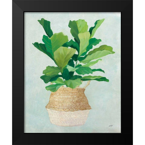 Woven Palm II Black Modern Wood Framed Art Print by Purinton, Julia