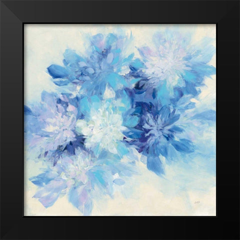 Burst of Blue Black Modern Wood Framed Art Print by Purinton, Julia