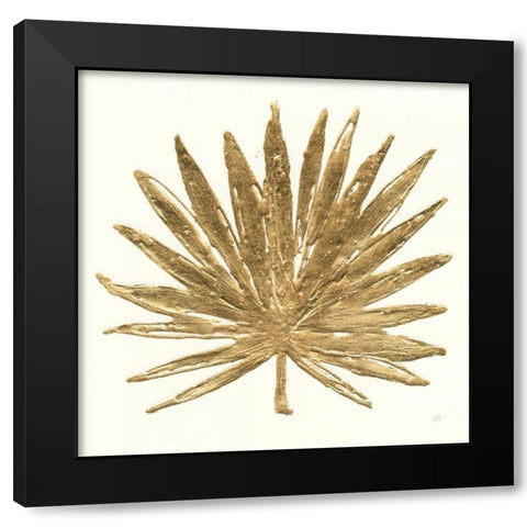 Gilded Palm VIII Black Modern Wood Framed Art Print by Paschke, Chris