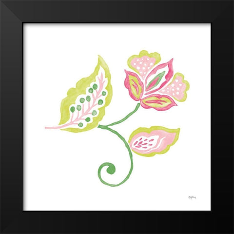 Everyday Chinoiserie Flower I Black Modern Wood Framed Art Print by Urban, Mary