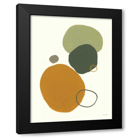 Stepping Stones Black Modern Wood Framed Art Print with Double Matting by Nai, Danhui