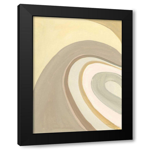 In the Groove I Black Modern Wood Framed Art Print with Double Matting by Nai, Danhui