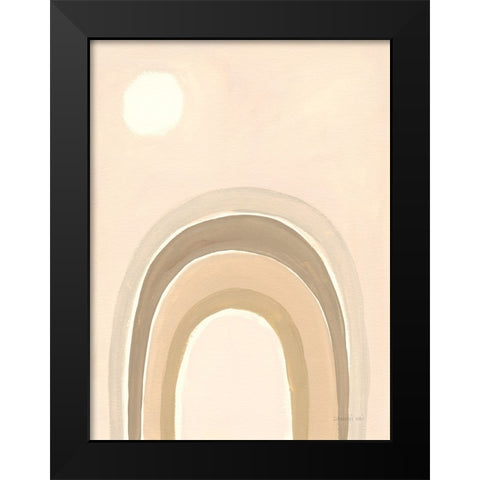 Pastel Arch I Black Modern Wood Framed Art Print by Nai, Danhui