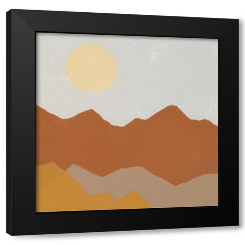 Desert Sun II Black Modern Wood Framed Art Print with Double Matting by Hershey, Moira
