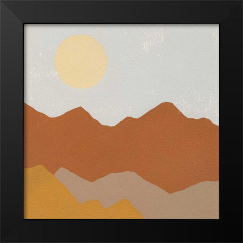 Desert Sun II Black Modern Wood Framed Art Print by Hershey, Moira