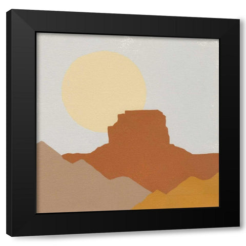 Desert Sun III Black Modern Wood Framed Art Print with Double Matting by Hershey, Moira