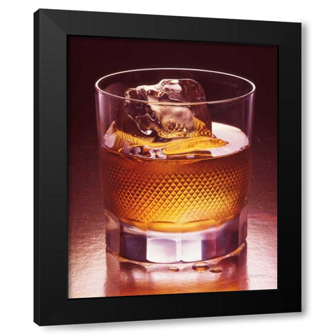 Cheers Black Modern Wood Framed Art Print by Goldstein, Ed