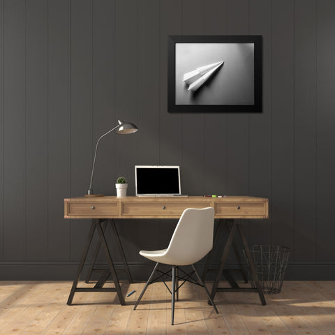 Jet Black Modern Wood Framed Art Print by Goldstein, Ed