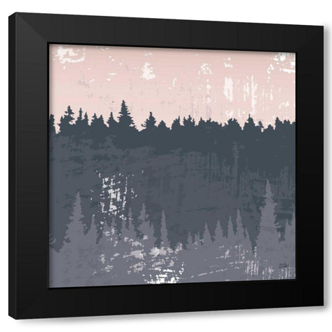 Evening Forest II Black Modern Wood Framed Art Print with Double Matting by Averinos, Melissa