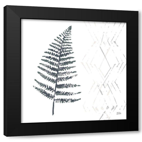 Nordic Fern I Black Modern Wood Framed Art Print with Double Matting by Averinos, Melissa