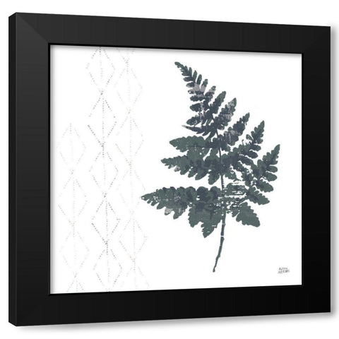 Nordic Fern II Black Modern Wood Framed Art Print with Double Matting by Averinos, Melissa