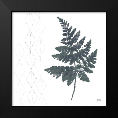 Nordic Fern II Black Modern Wood Framed Art Print by Averinos, Melissa