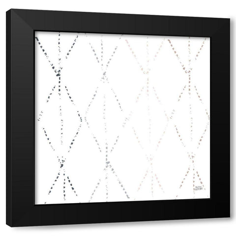 Nordic Geo I Black Modern Wood Framed Art Print with Double Matting by Averinos, Melissa
