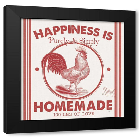 Vintage Farmhouse II Black Modern Wood Framed Art Print with Double Matting by Pela Studio