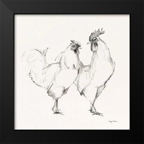 Life at Home I Vintage Cream Black Modern Wood Framed Art Print by Tillmon, Avery