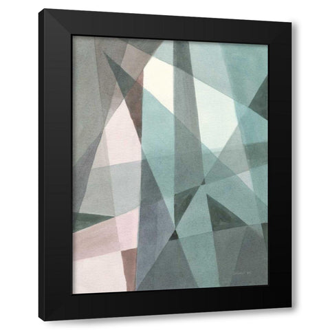 Light Angle I Black Modern Wood Framed Art Print with Double Matting by Nai, Danhui