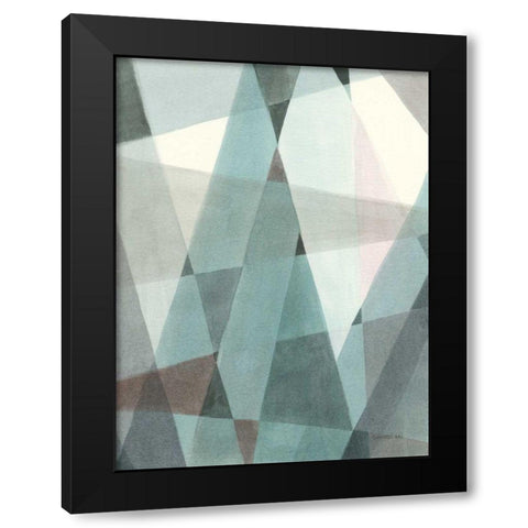 Light Angle II Black Modern Wood Framed Art Print with Double Matting by Nai, Danhui