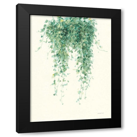 Trailing Vines I Black Modern Wood Framed Art Print by Nai, Danhui