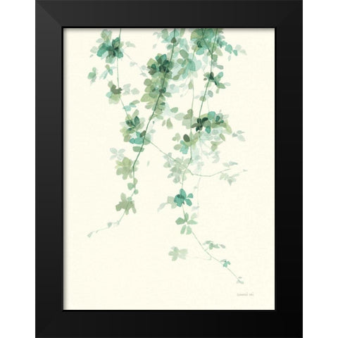 Trailing Vines II Black Modern Wood Framed Art Print by Nai, Danhui