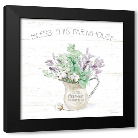 Farmhouse Cotton II Sage Black Modern Wood Framed Art Print by Grove, Beth