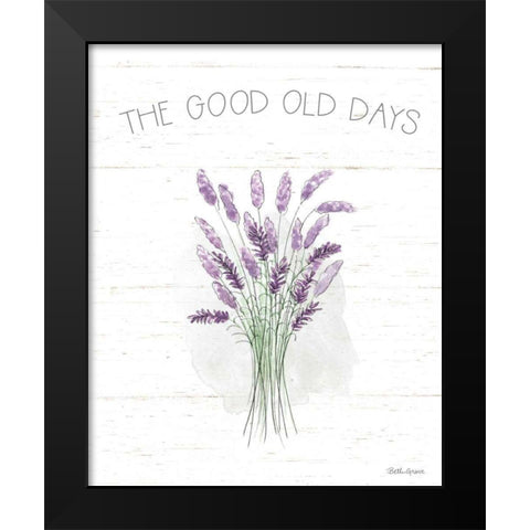 Farmhouse Cotton VII Sage Black Modern Wood Framed Art Print by Grove, Beth