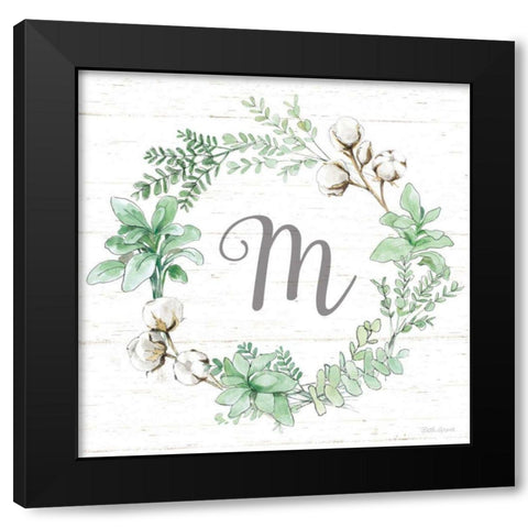 Farmhouse Cotton X Sage Black Modern Wood Framed Art Print by Grove, Beth