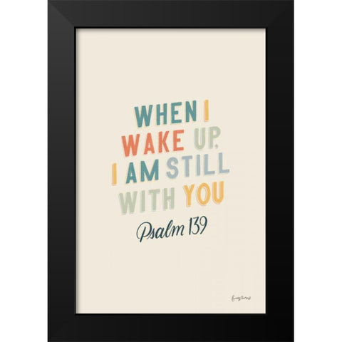 Bible Saying IV Black Modern Wood Framed Art Print by Thorns, Becky