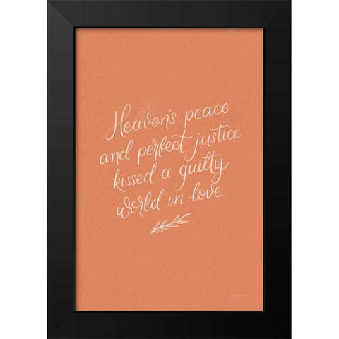Sunday Hymn I Black Modern Wood Framed Art Print by Thorns, Becky