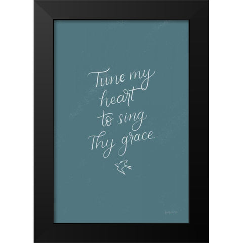 Sunday Hymn II Black Modern Wood Framed Art Print by Thorns, Becky