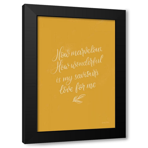 Sunday Hymn V Black Modern Wood Framed Art Print by Thorns, Becky