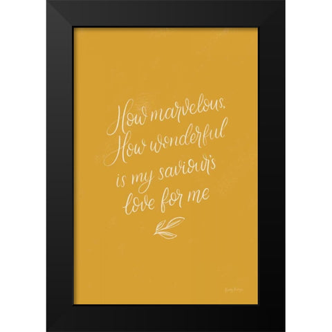 Sunday Hymn V Black Modern Wood Framed Art Print by Thorns, Becky
