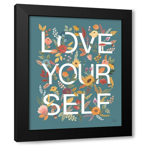 Harvest Garden IV Black Modern Wood Framed Art Print with Double Matting by Marshall, Laura