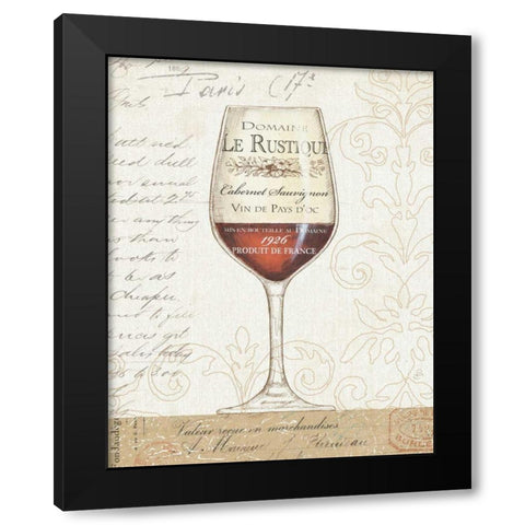 Wine By the Glass I Black Modern Wood Framed Art Print with Double Matting by Brissonnet, Daphne