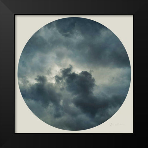 Cloud Circle II Black Modern Wood Framed Art Print by Eichman, Andre