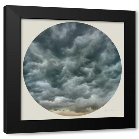 Cloud Circle III Black Modern Wood Framed Art Print by Eichman, Andre
