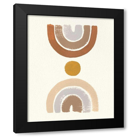 Desert Rainbows I Black Modern Wood Framed Art Print by Hershey, Moira