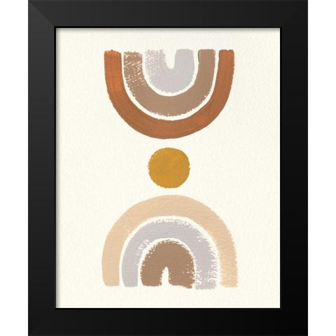 Desert Rainbows I Black Modern Wood Framed Art Print by Hershey, Moira