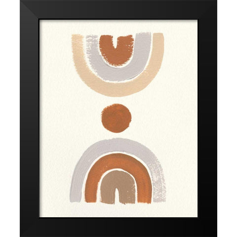 Desert Rainbows II Black Modern Wood Framed Art Print by Hershey, Moira