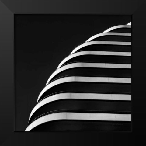 Urban Scene II Black Modern Wood Framed Art Print by Eichman, Andre