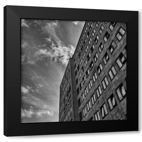 Urban Scene V Black Modern Wood Framed Art Print by Eichman, Andre