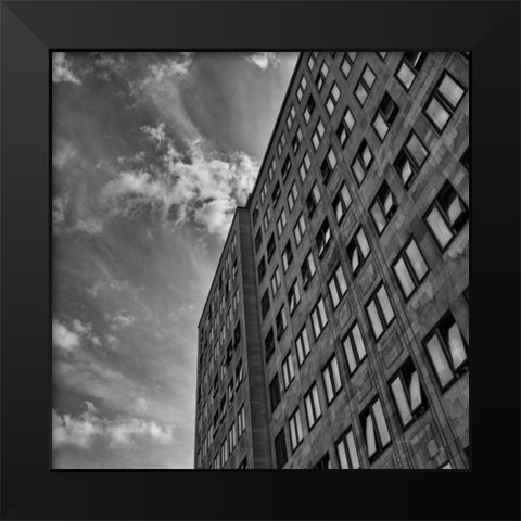 Urban Scene V Black Modern Wood Framed Art Print by Eichman, Andre