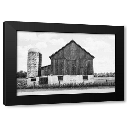 Weathered III BW Black Modern Wood Framed Art Print with Double Matting by Urquhart, Elizabeth