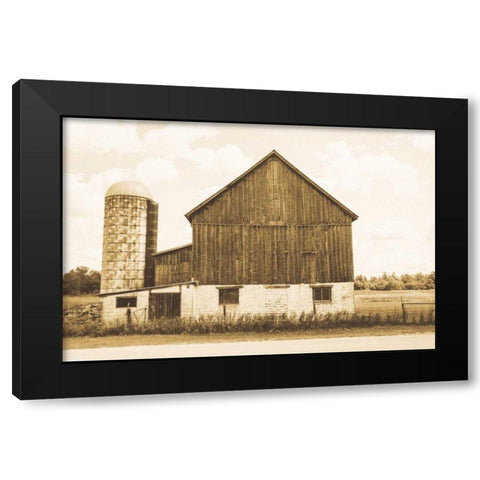 Weathered III Sepia Black Modern Wood Framed Art Print with Double Matting by Urquhart, Elizabeth