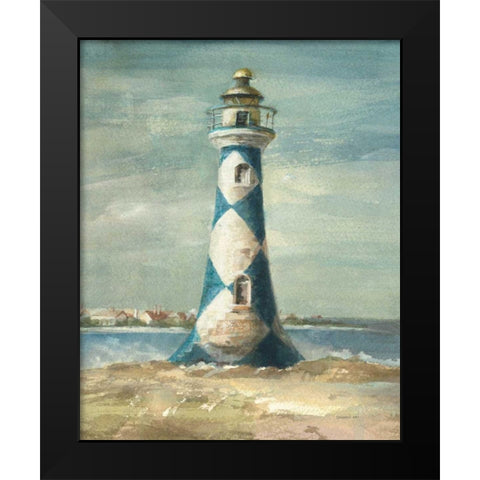 Lighthouse IV Black Modern Wood Framed Art Print by Nai, Danhui