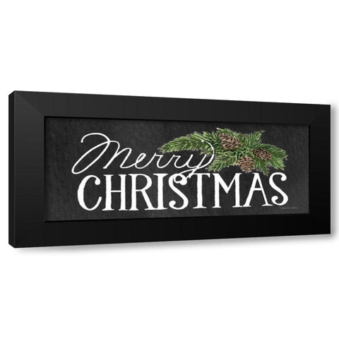 Holiday Saying II on Wood Whitewash Dark Black Modern Wood Framed Art Print by McKenna, Kathleen Parr