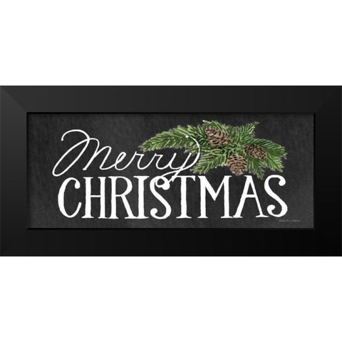 Holiday Saying II on Wood Whitewash Dark Black Modern Wood Framed Art Print by McKenna, Kathleen Parr